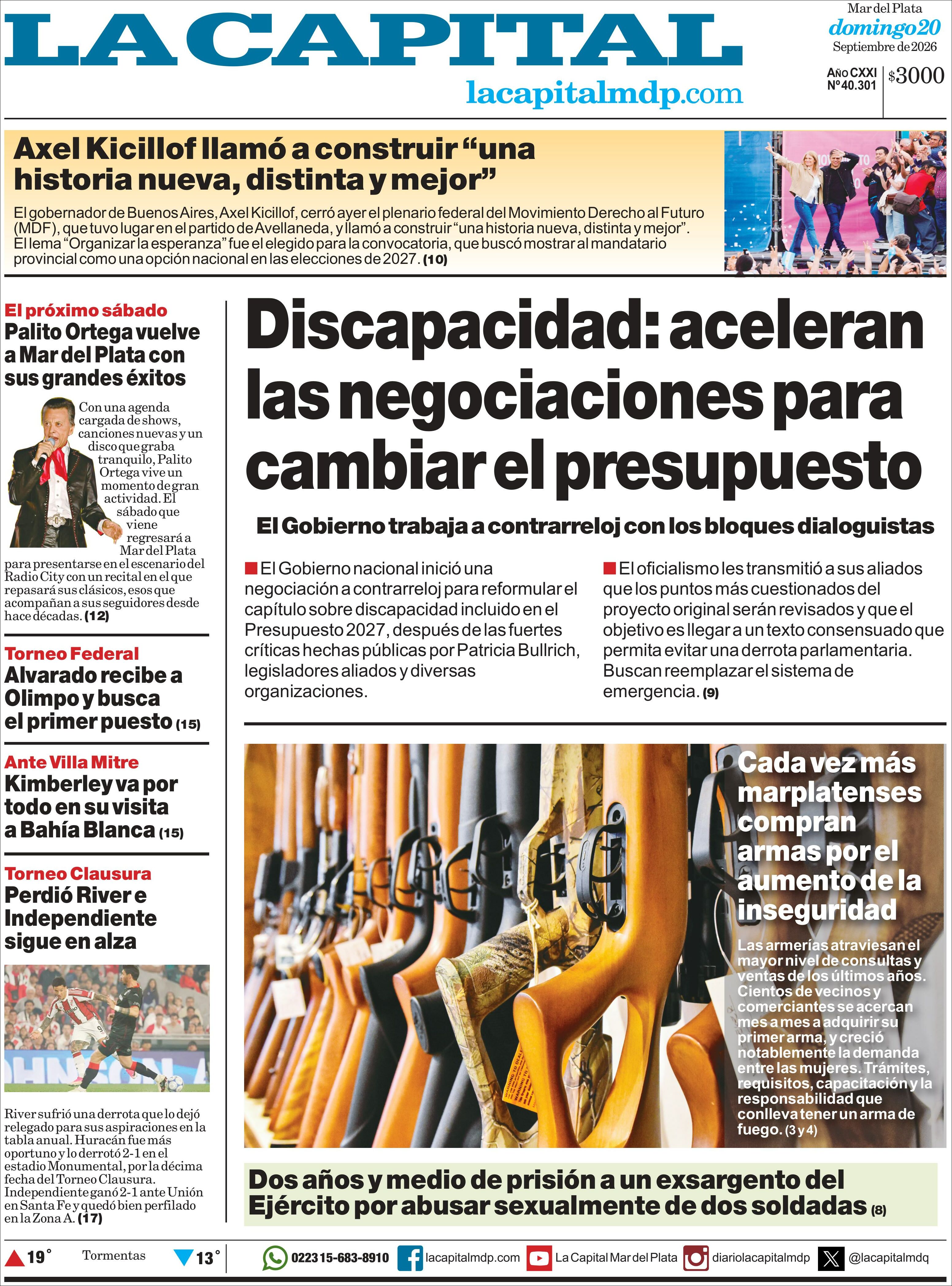 Media Panel - Developments and Systems | RADIO CLUB EVENTOS - Tapa del diario La Capital