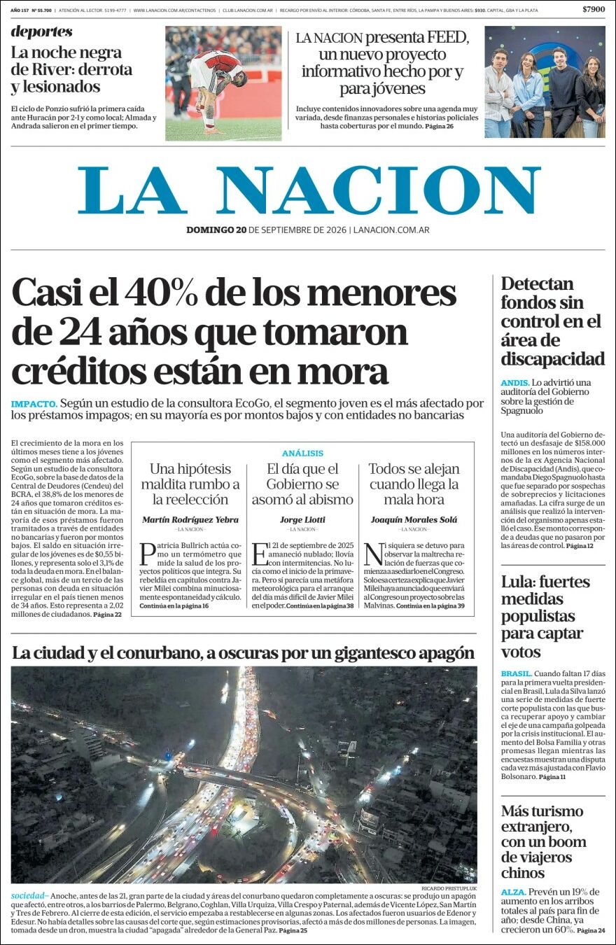 Media Panel - Developments and Systems | RADIO CLUB EVENTOS - Tapa del diario Nacion
